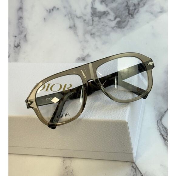 NEW Dior BlackSuitO N4I Eyeglasses Frames in Khaki Brown